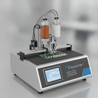 Plotadora de cola XY com pressão de 0,6-0,8Pa, altura de pilha de 840mm e saída de cola de 2-3Kg/h para colagem de precisão