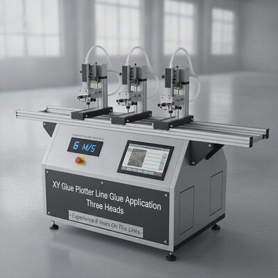XY Glue Plotter Máquina de colagem CNC com velocidade continuamente selecionável até 6 M/S Três cabeças e tempo de trabalho de 24h